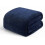 Waffle Jacquard Throw Blanket 60x80 in Navy 1