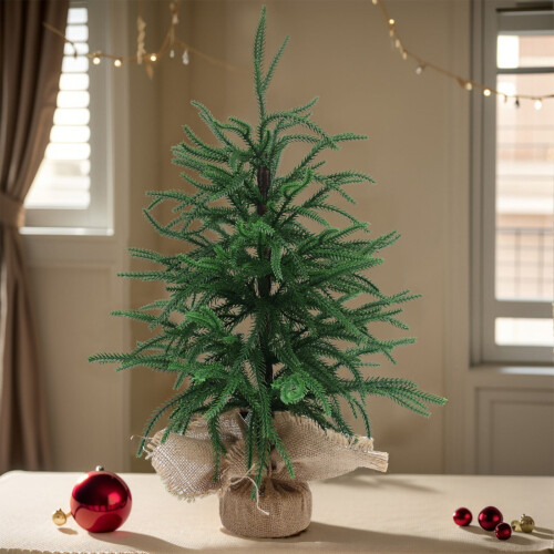 Mini Christmas Tree with Warm Lights 2ft