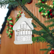 Shatterproof Christmas Hanging House Ornaments, Lightweight Silver Tree Pendants – Compatible with Indoor Xmas Decor