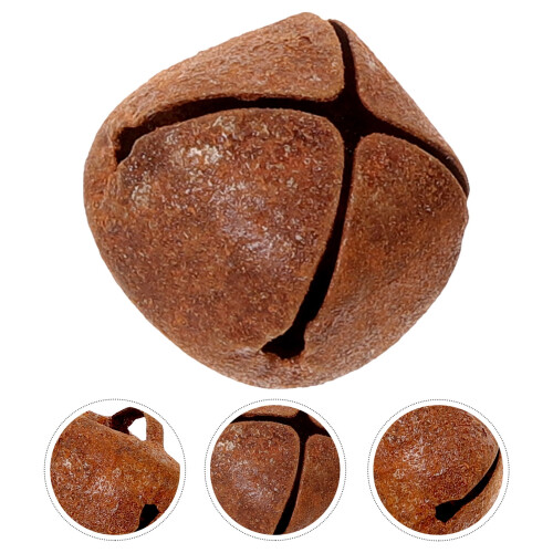 Rusted Iron Bells Brown Vintage Style 100 pcs