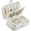 PU Leather Travel Jewelry Box – Compact 2-Layer Organizer 1