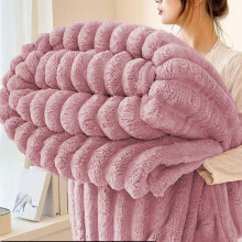 Fleece Throw Blanket – Soft Double-Layer Microfibre, Blue