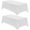 Yellow Polyester Rectangular Tablecloth 90x132in (2-Pack) 1