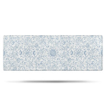 Covor de baie Pioneer cu imprimeu floral, microfibră antiderapantă și suport din cauciuc, moale, 43 x 119 cm