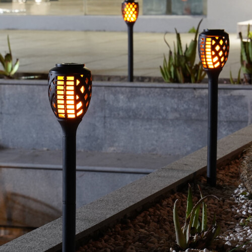 Grand Patio Outdoor8Packs Ηλιακά Φώτα, Ανθεκτικό στο Νερό Φλόγες που Τρεμοπαίζουν, Φωτιστικό