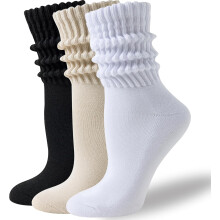 Dámské ponožky Scrunch Crew Retro Thick Slouchy 3 páry