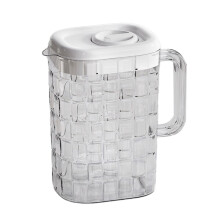 Pichet Gallickan 2 Qt avec couvercle, carafe transparente sans BPA pour réfrigérateur – Compatible avec le thé glacé, le café chaud/froid et