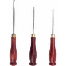 Ensemble de 3 outils de rembourrage avec manche en bois de 3 mm, 4 mm et 5 mm