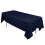 Navy Blue Cotton Blend Rectangular Tablecloth 90" x 156" 1