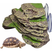 Schwimmende Sonnenplattform für Schildkröten – Design aus Naturstein