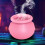 Halloween Witch Cauldron Set, 8-Pack Plastic Mini Pots 1