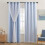 Cortinas Blackout Star 34x96 polegadas, Ilhós na Parte Superior, 2 Painéis 1