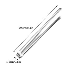 Pinza girevole in acciaio inossidabile per salsicce da barbecue, utensile da cucina per alimenti per girare carne e salsicce, design resistente al