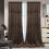 Crushed Velvet Curtains Scroll Floral 52" x 84" 1