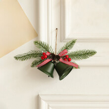 Christmas Bells - Vintage Metal Hanging Bells Ornaments Holiday Gold Bells for Christmas Decorations Indoor Outdoor Xmas Tree Wreath Garland