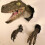 3D Dinosaur Wall Sculpture Set - Resin, 2 pcs 2