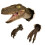 3D Dinosaur Wall Sculpture Set - Resin, 2 pcs 4