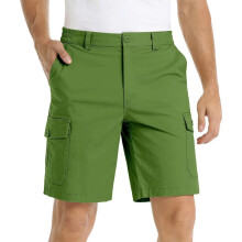 Shorts for Men Multi Pocket Elastic Waist Button Zipper Casual Sports Cargo Knee Length Shorts S-4XL