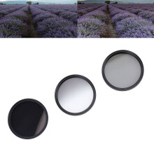 ND8 CPL GND 3-in-1 Filter-Set 62 mm / 2,4 in Silber