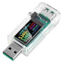 Tester USB Misuratore di Potenza USB, Multimetro USB 3,3-30 V 0-5 A Tensione Corrente Capacità Amp Volt Volt Voltmetro Amperometro Rilevatore