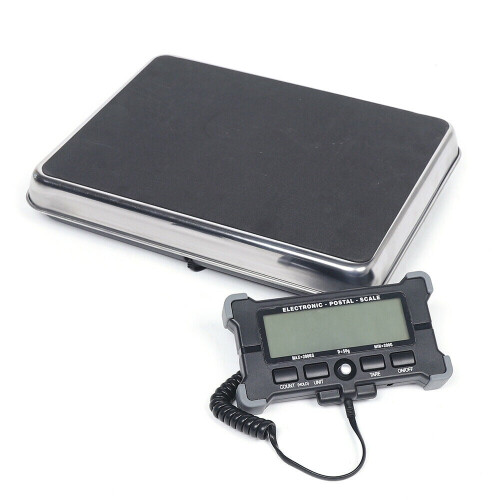 DENEST 440lb Postal Scale Digital Shipping Electronic Mail Packages Scale Stainless USB