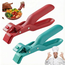 2 clip antiscottatura, clip antiscottatura multifunzionali, clip antiscottatura per ciotole e piatti da cucina, clip antiscivolo rinforzate per