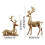 2pc Gold Electroplated Reindeer Figurines for Tabletop 5