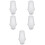 200Pcs Lightweight Cable Fixing Clamps Transparent for Retro Lighting 7