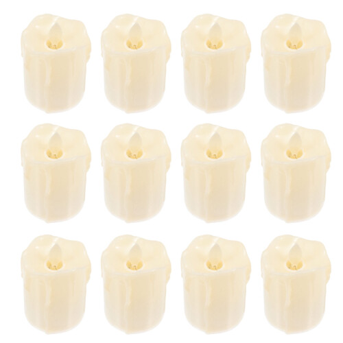 OUNONA12 velas LED recargables con efecto de parpadeo
