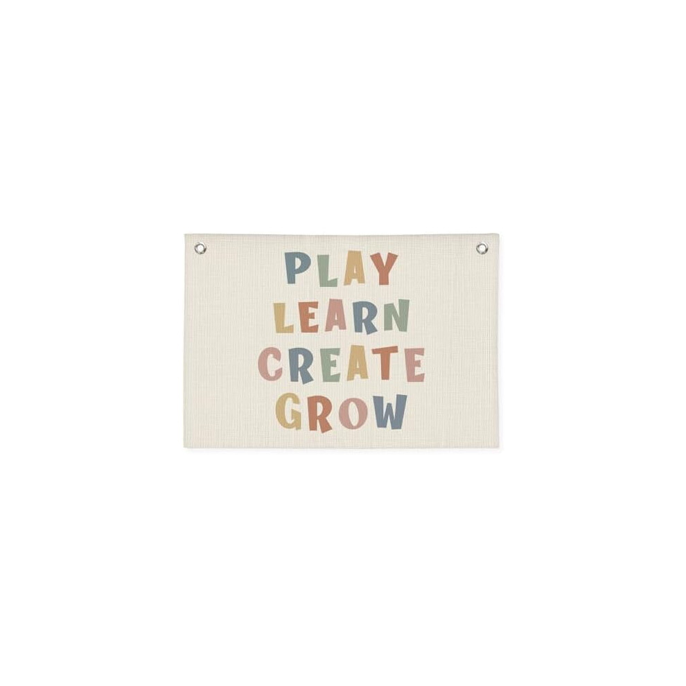 Playroom Canvas Banner Flag 30x20 Inches