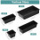 Set di 25 organizer per cassetti in plastica trasparente 1