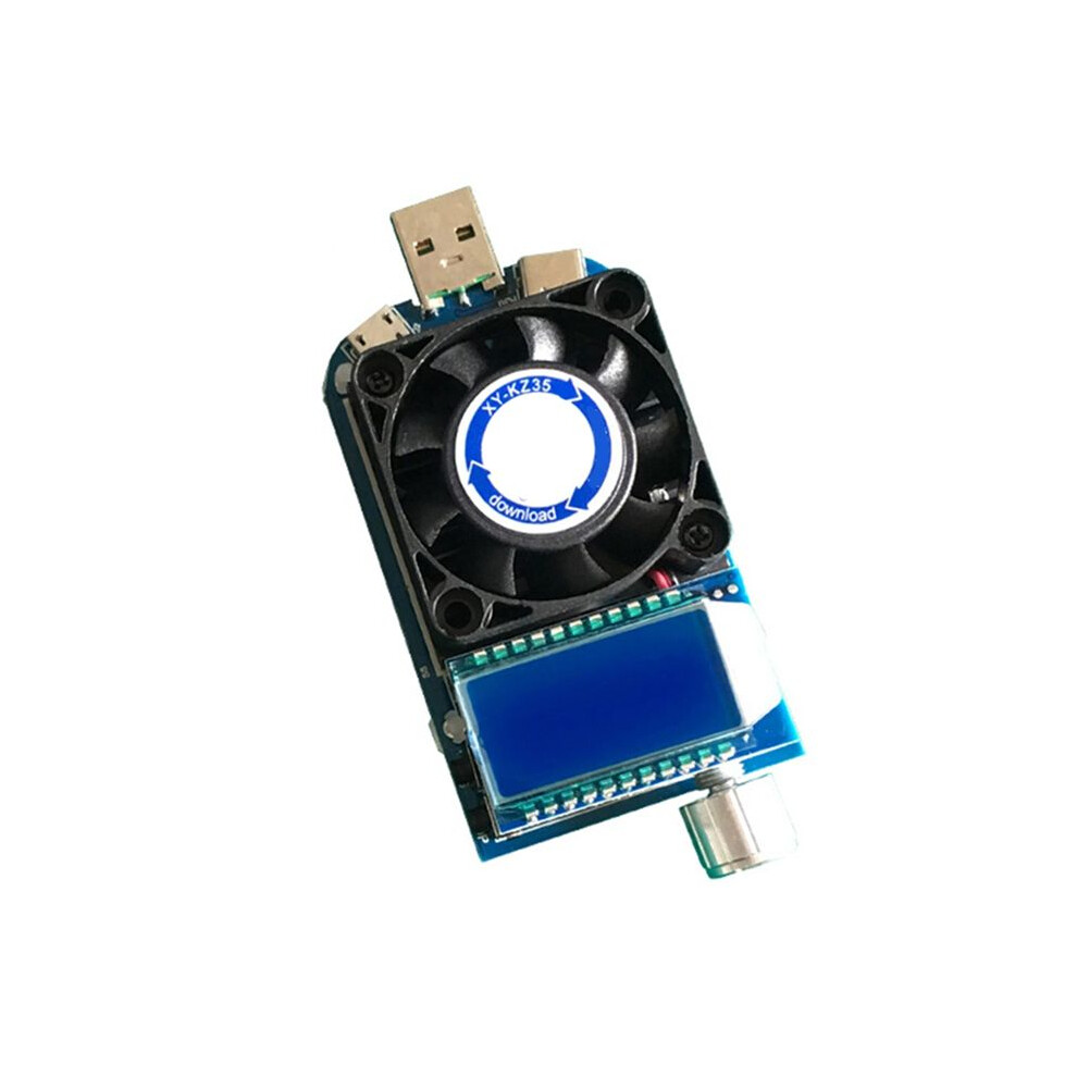 25W Usb Electronic Load Adjustable Constant Current Aging Resistor Battery Voltage Capacity Tester Voltmeter 6033556433002