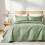 Σετ παπλωμάτων Sage Green Full/Queen – Ελαφρύ μπαρόκ κάλυμμα μικροϊνών με 2 καλύμματα, για 1