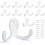 10-Pack Heavy Duty Double Wall Hooks – Black 1