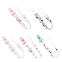 Set da 5 pezzi con clip per ciuccio, ciuccio e massaggiagengive 2 in 1, porta ciuccio portatile, moderno e semplice, set da 1