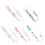 5 Pcs Pacifier Clip Pacifier & Teether 2-In-1 Pacifiers Portable Modern and Simple Pacifier Holder,Set1 1