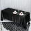 BalsaCircle Black Satin Rectangular Tablecloth 72" x 120" 1
