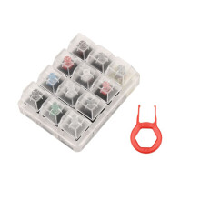 Tester per Tastiera Acrilica Callstick, 12 Tasti In Plastica Trasparente, Campionatore per Interruttori  MX