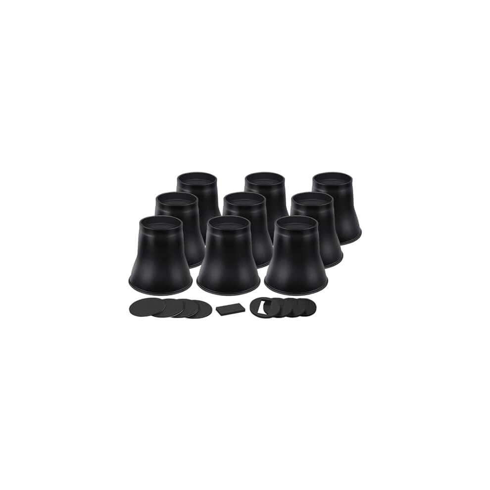 Bed Risers 6 Inch Heavy Duty, Round Furniture Risers For Bed Desk Table Sofa Couchï¼Bed Lifts Risers, Support Up To 6000 Lbs(9 Pack Black) 9130661834056