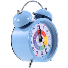 Réveil numérique FRCOLOR lumineux et silencieux 12 8,5 cm bleu