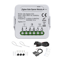 SmartZigbee Garage Door Opener - Remote Control Gate Accessory Compatible with Alexa & GoogleHome