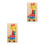 2Pièces Puzzle Animaux Bois Girafe Jeu Éducatif Durable 2
