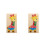 2Pièces Puzzle Animaux Bois Girafe Jeu Éducatif Durable 3