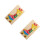 2Pièces Puzzle Animaux Bois Girafe Jeu Éducatif Durable 4