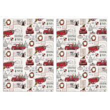 Christmas Kitchen Towels Set of 2 18x26 in