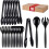 18-Piece Plastic Serving Utensil Set 10 inch 1