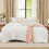Queen Comforter Set White Soft Lightweight 3-Pc 1