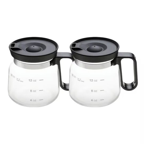 16 oz Glass Coffee Mug with Sip Lid and Handle