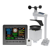 Wi-Fi Weather Station with Remote Monitoring Display Wind Speed Weather Temperature Humidity Data AU Plug