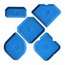 Sraith Uirlisí Caulking Silicone ACDANC5pcs Kit Uirlis Críochnaithe Séalaithe Scraper Grout do Chistin Seomra Folctha Urlár Séalaithe Fuinneoige